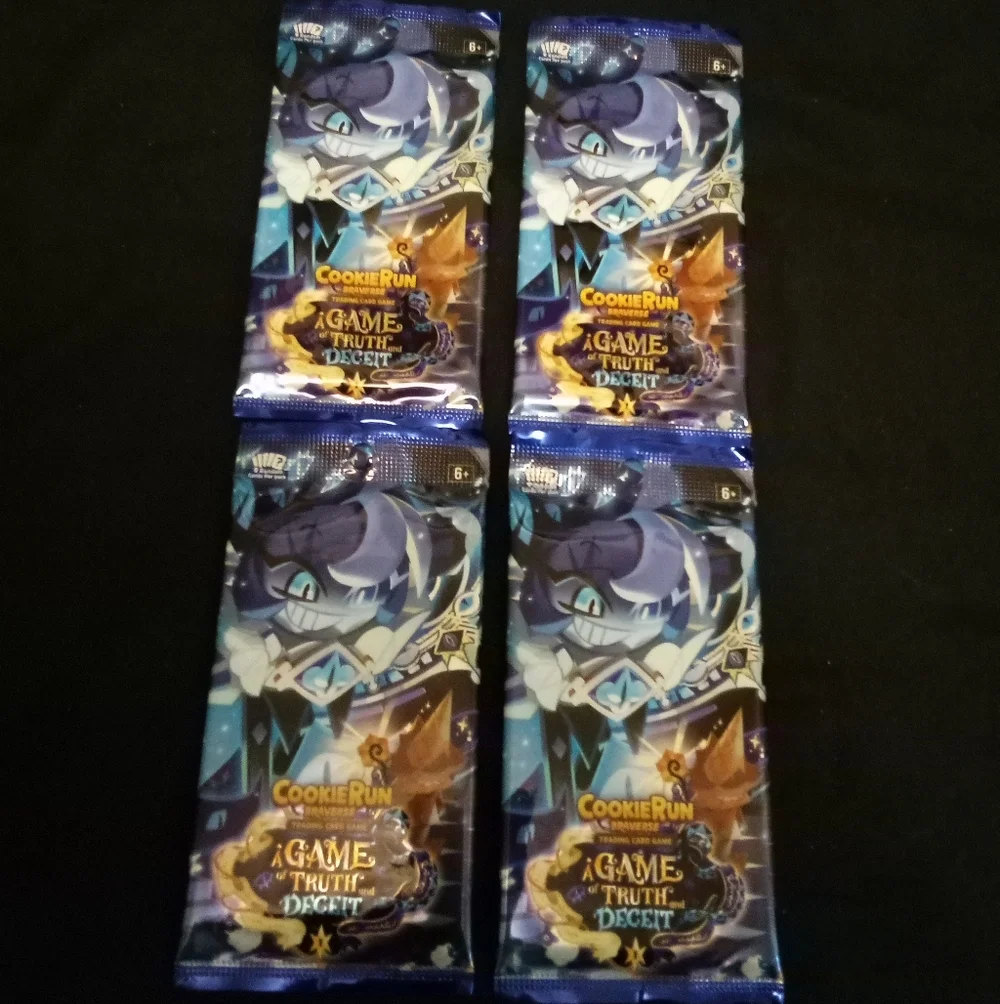 Cookie Run Braverse A Game of Truth and Deceit Booster Pack Factory Sealed x4